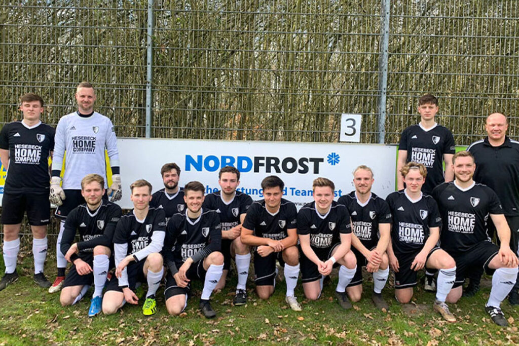 Die Fußballmannschaft der Beschäftigten